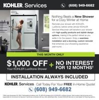 Kohler/ Luxe Showers - Ad from 2024-11-01